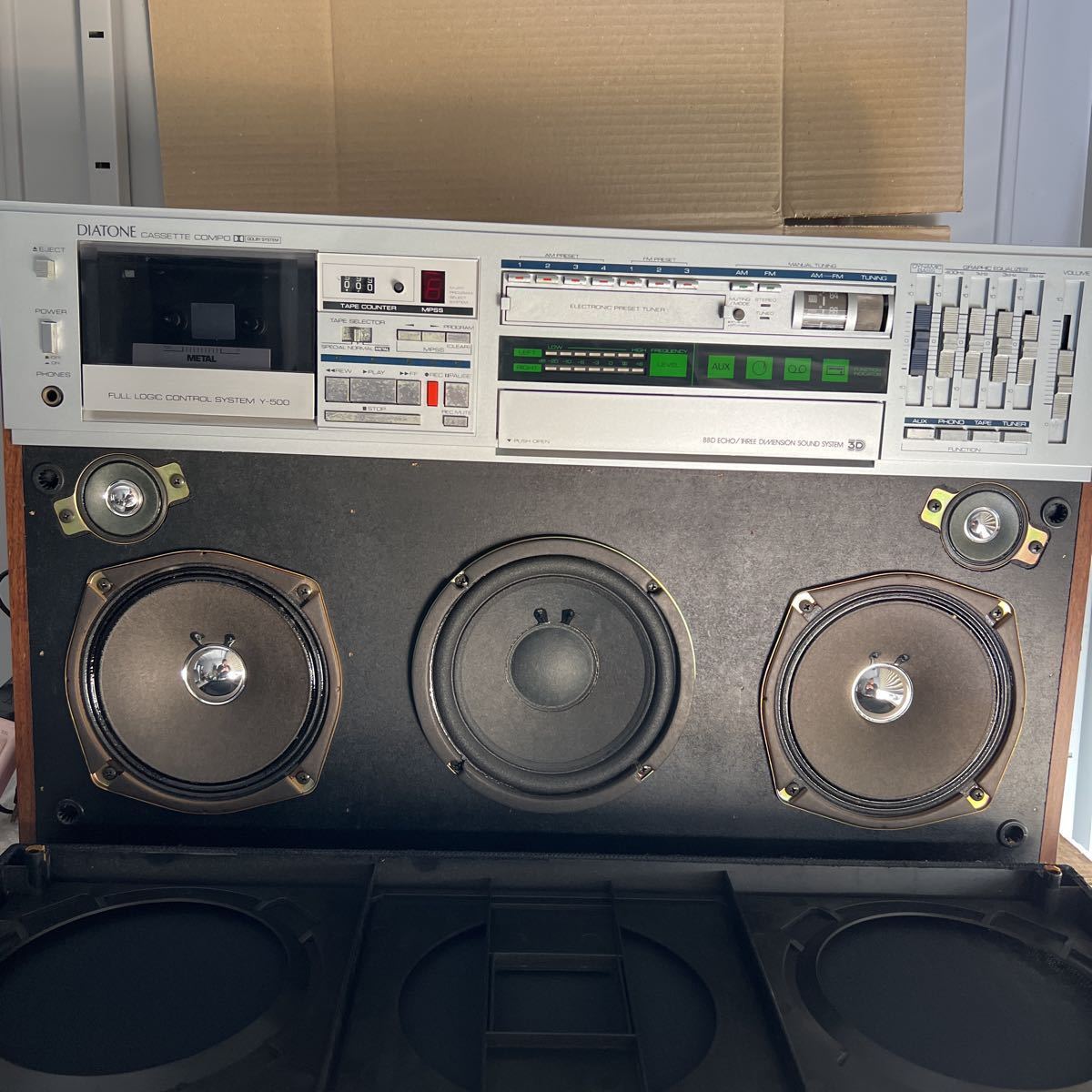 Yahoo!オークション - DIATONE Y-500 大型ラジカセ カセットコンポ 三