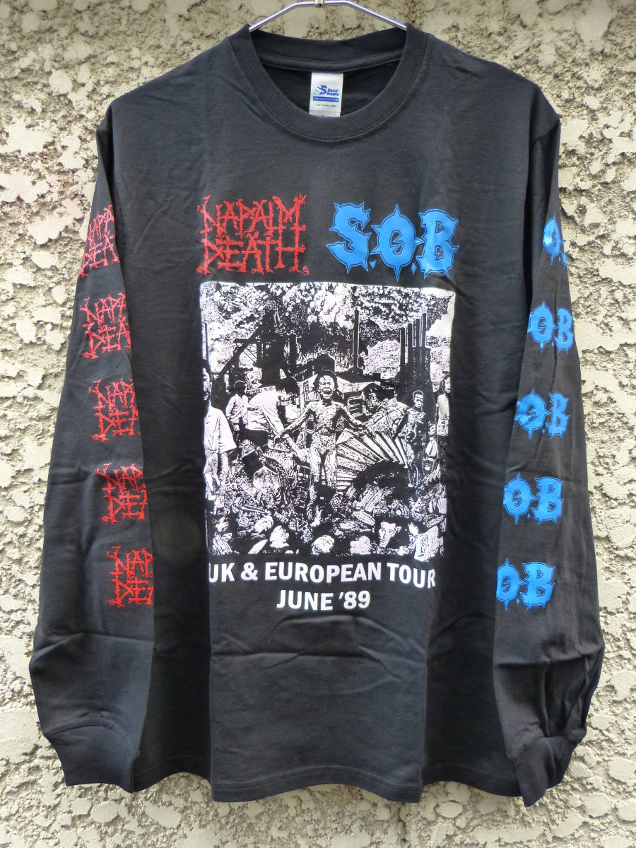 Yahoo!オークション - 貴重 S.O.B & NAPALM DEATH Tシャツ GISM GAUZE