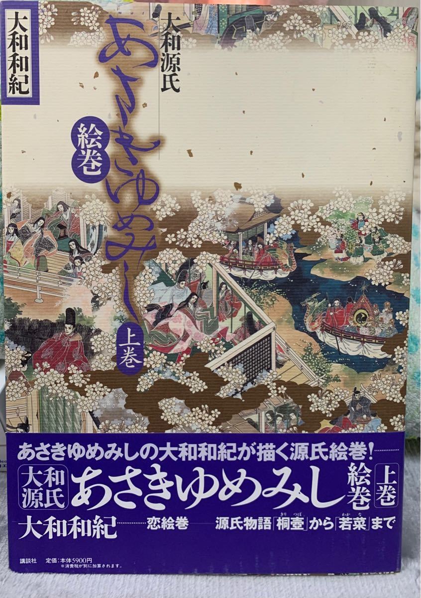大和源氏 あさきゆめみし絵巻 上巻下巻セット 大和和紀 講談社 絵で