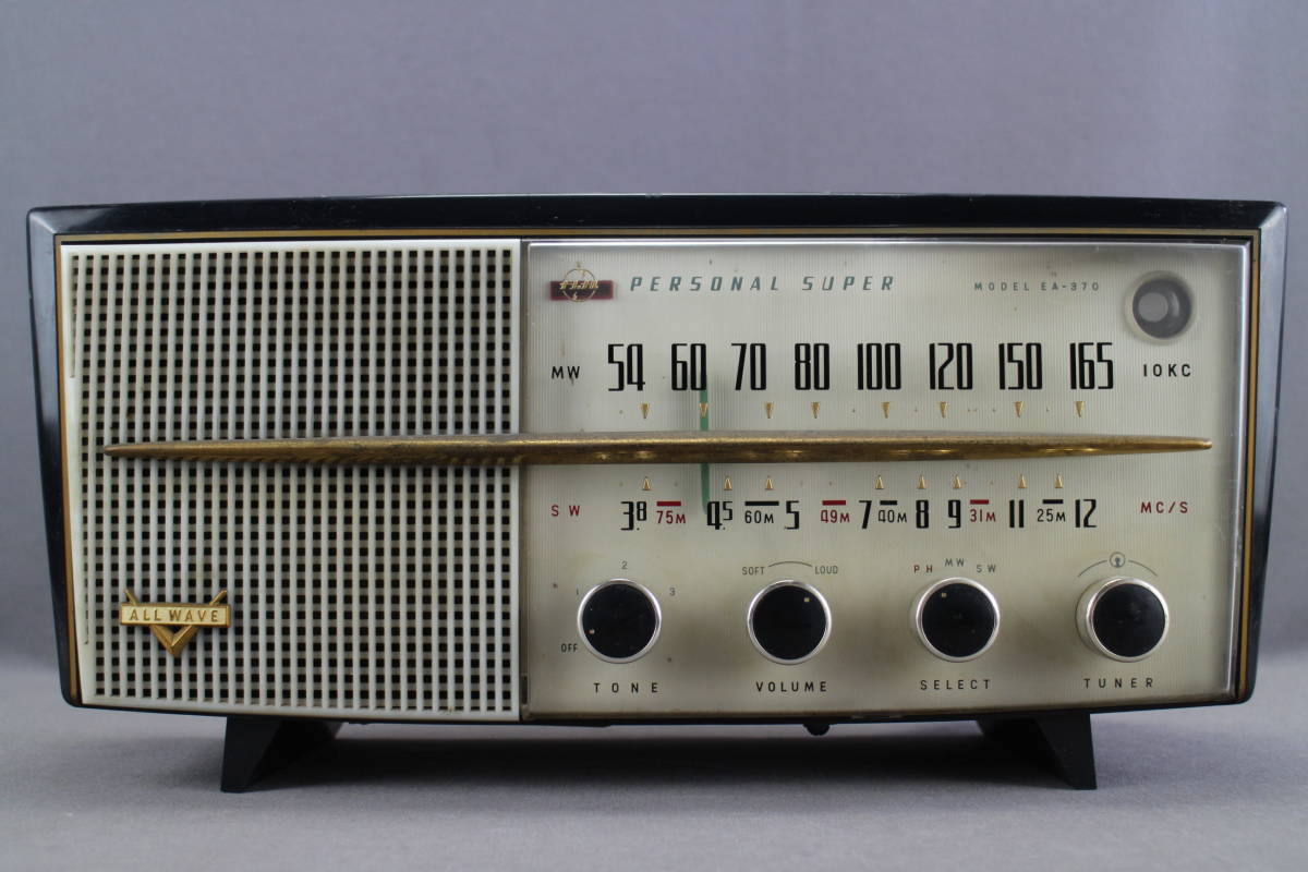 Yahoo!オークション - 昭和レトロ ナショナル 真空管ラジオ MODEL EA-3