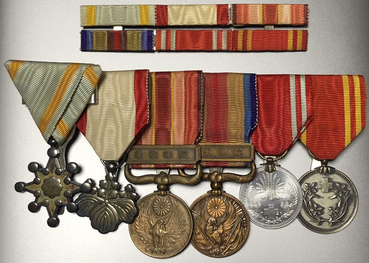 Yahoo!オークション - 大日本帝国 日本軍 陸軍 勲章 記章 メダルバー