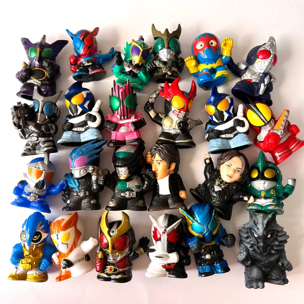 仮面ライダー 指人形 大量セット ソフビ まとめ売り プレゼント レア