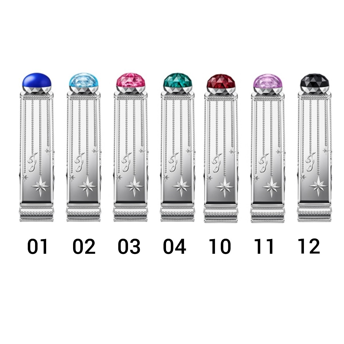 フィルム未開封 ジルスチュアート ラッキージェム マイリップス 01 02