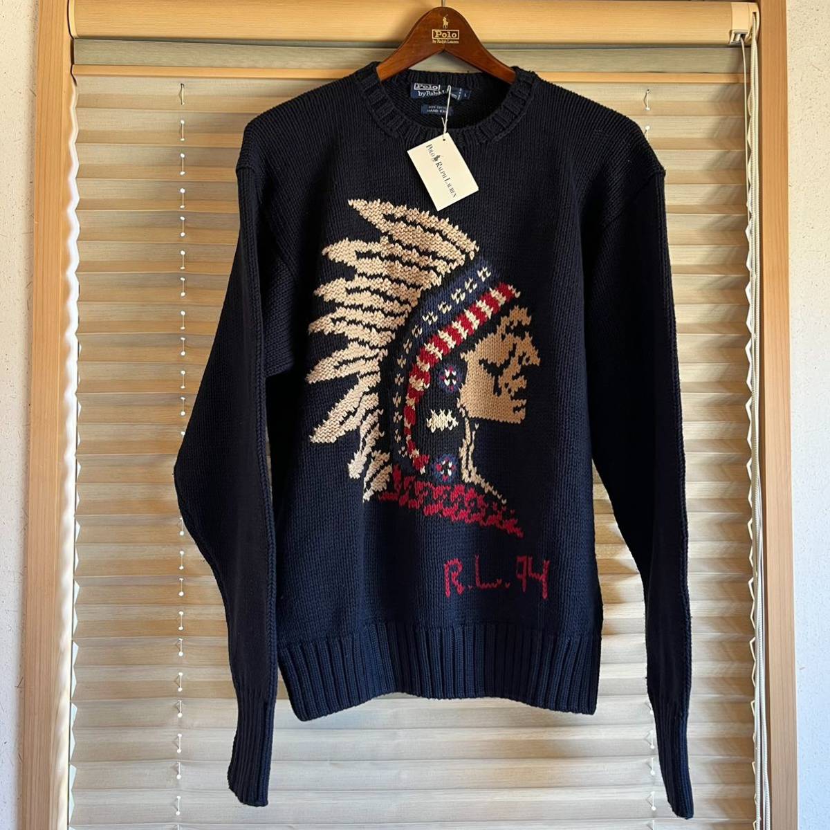 Yahoo!オークション - 新品 L Polo Ralph Lauren indian chief head sw