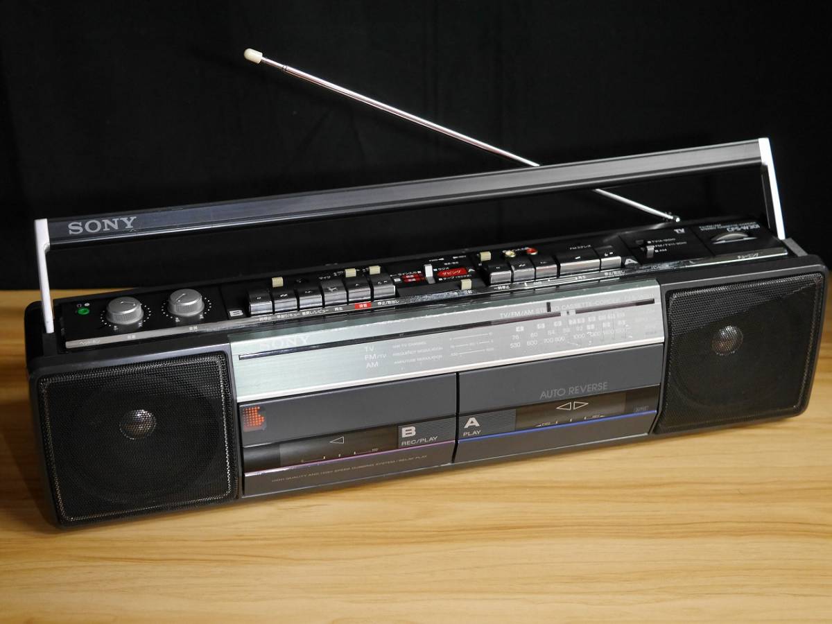 Yahoo!オークション - SONY CFS-W301 TV/FM/AMステレオカセットレコー