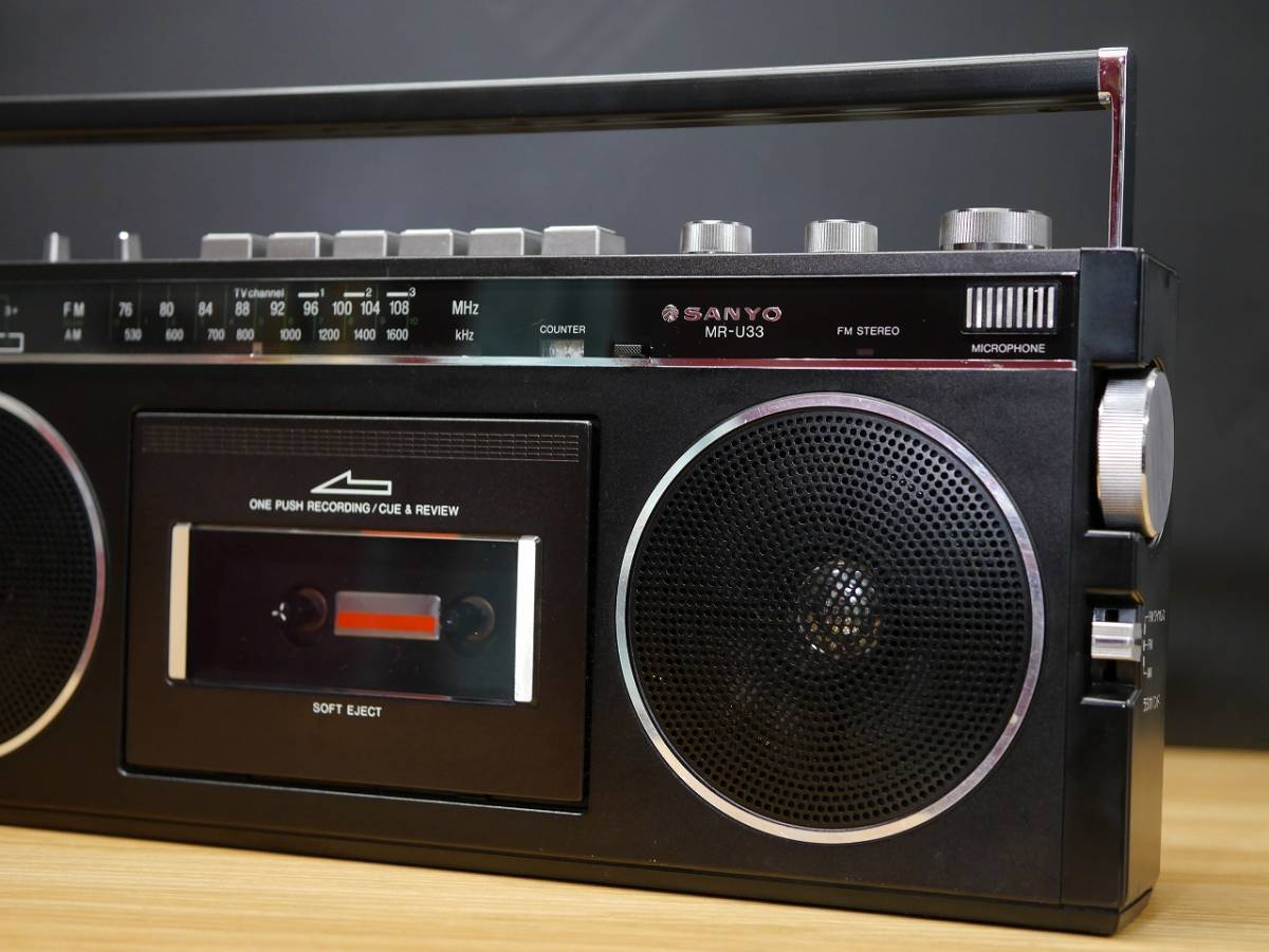 Yahoo!オークション - SANYO MR-U33 FM/AMラジオカセットレコーダー 昭