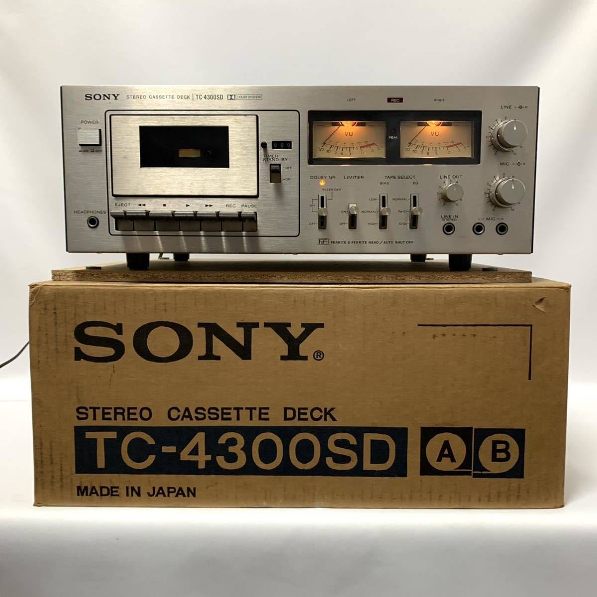 Yahoo!オークション - カセットデッキ SONY TC-4300SD 通電確認 ソニー