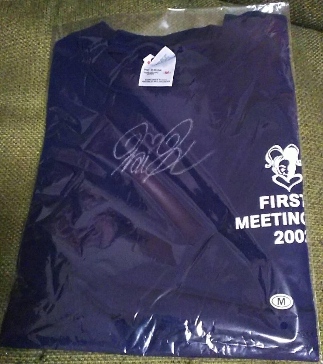 FC倉木麻衣FIRST MEETING 2002直筆サイン入りTシャツ紺Lサイズ Amazon