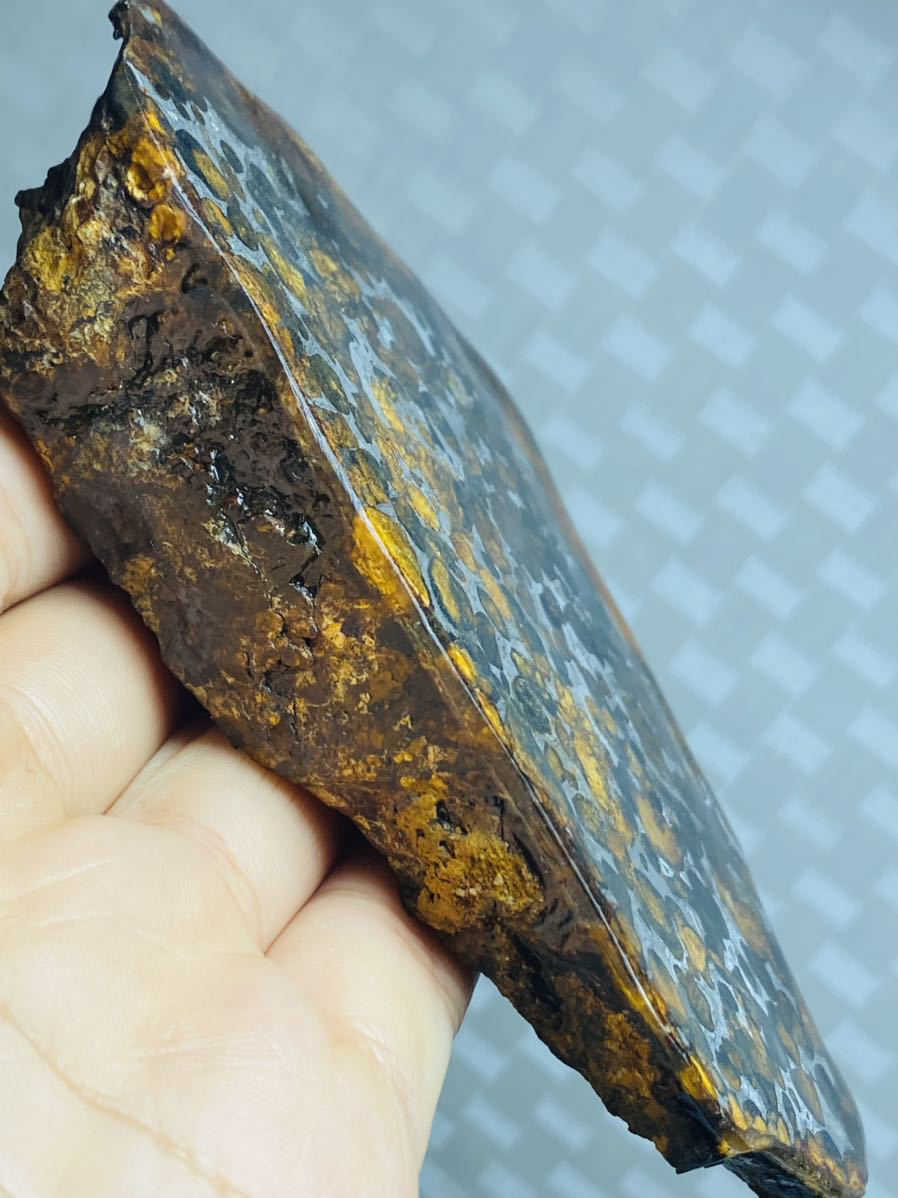 鑑別書付き パラサイト隕石 345g かんらん石綺麗 セリコ隕石 最高品質