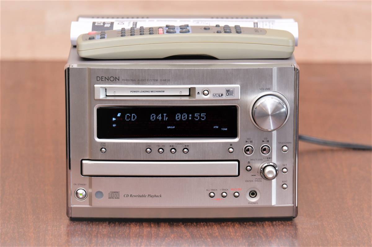 Yahoo!オークション - DENON D-ME33 CD/MD/TUNER/AMP ミニコンポ 極美