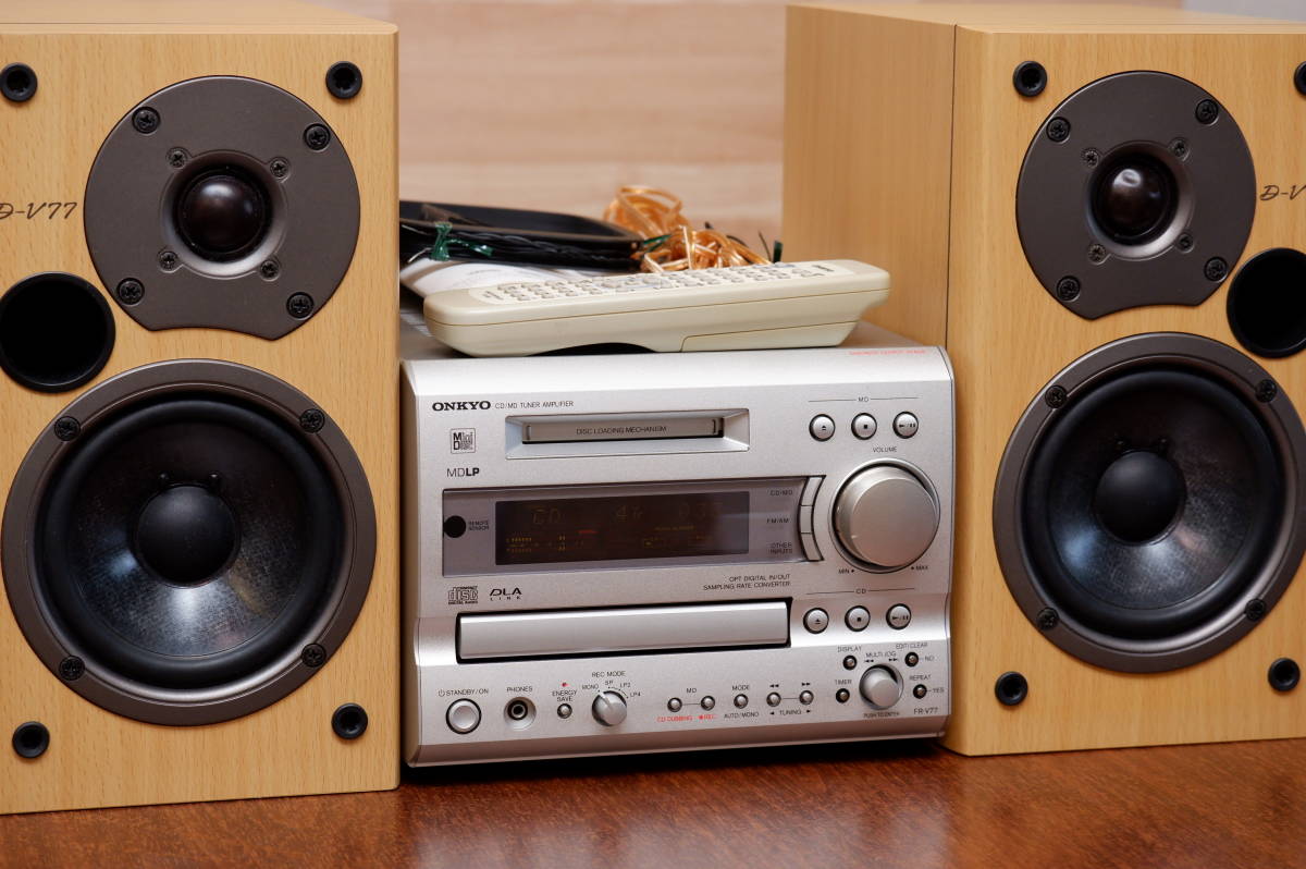 Yahoo!オークション - ONKYO FR-V77 CD/MD/TUNER/AMP ミニコンポ ＋ス