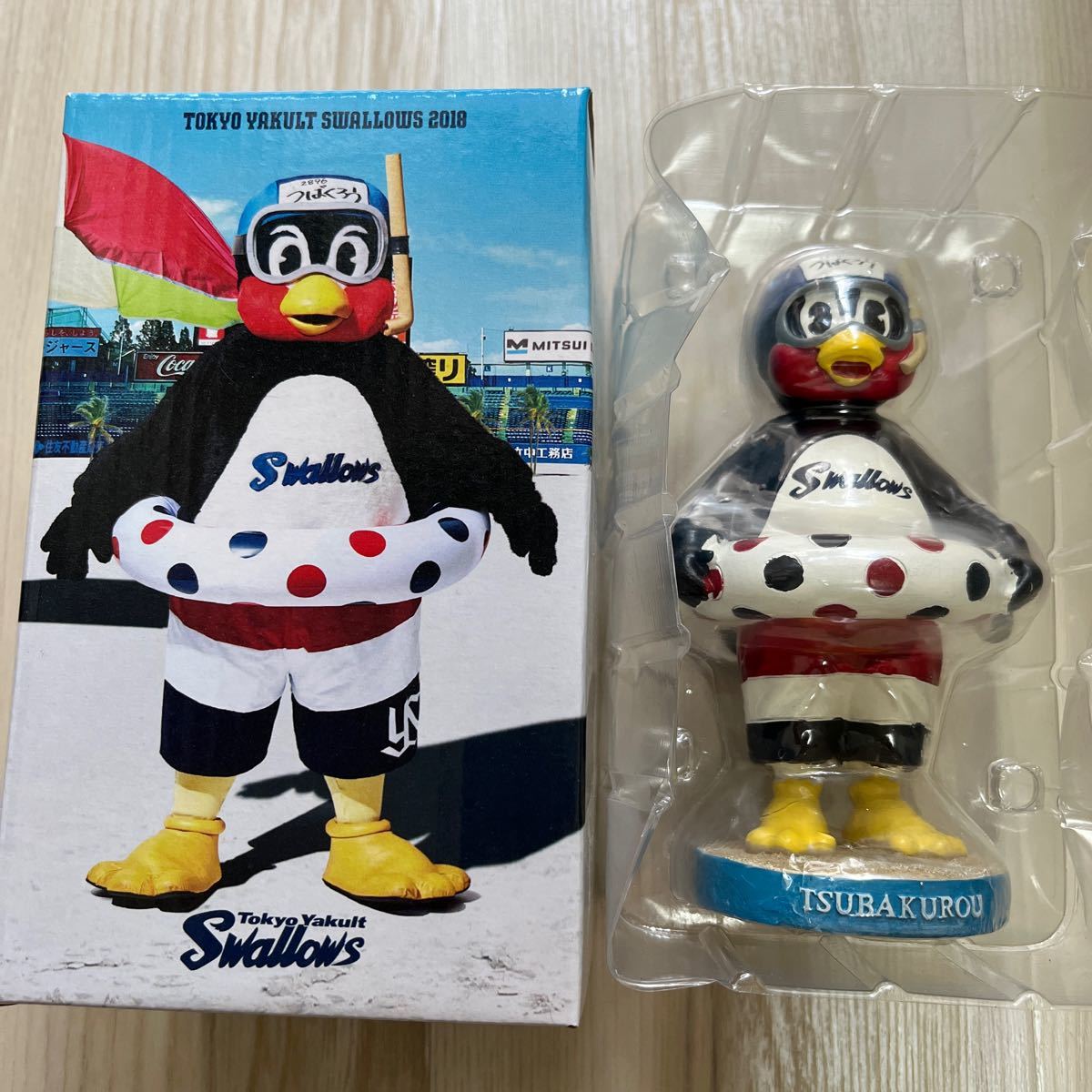 つば九郎 フィギュア ボブルヘッド 新品 4体セット ヤクルトスワローズ