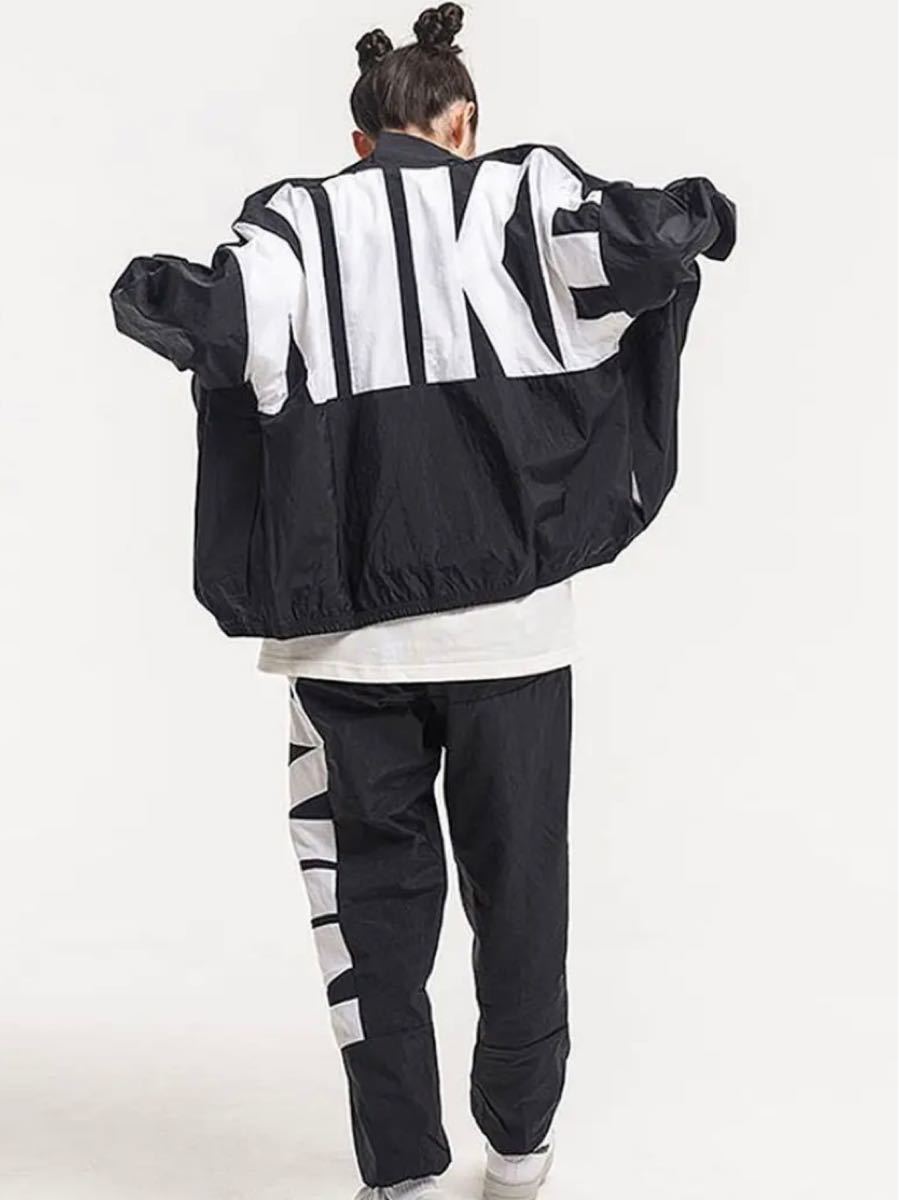 NIKE ナイキ 新品未使用 XL ナイロンジャケット セットアップ 黒