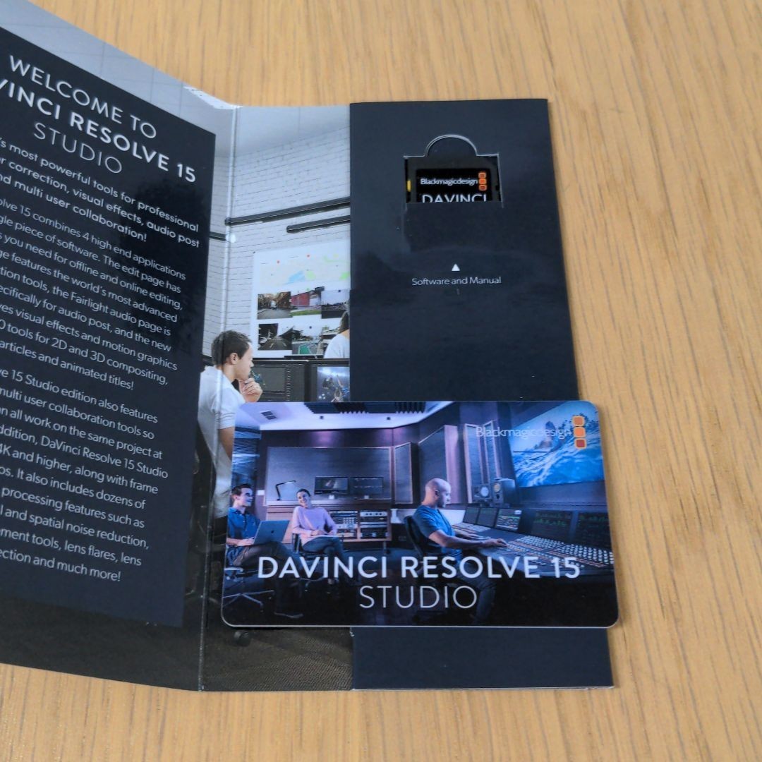 DAVINCI RESOLVE ライセンスキー ダヴィンチ リゾルブ① ブラック