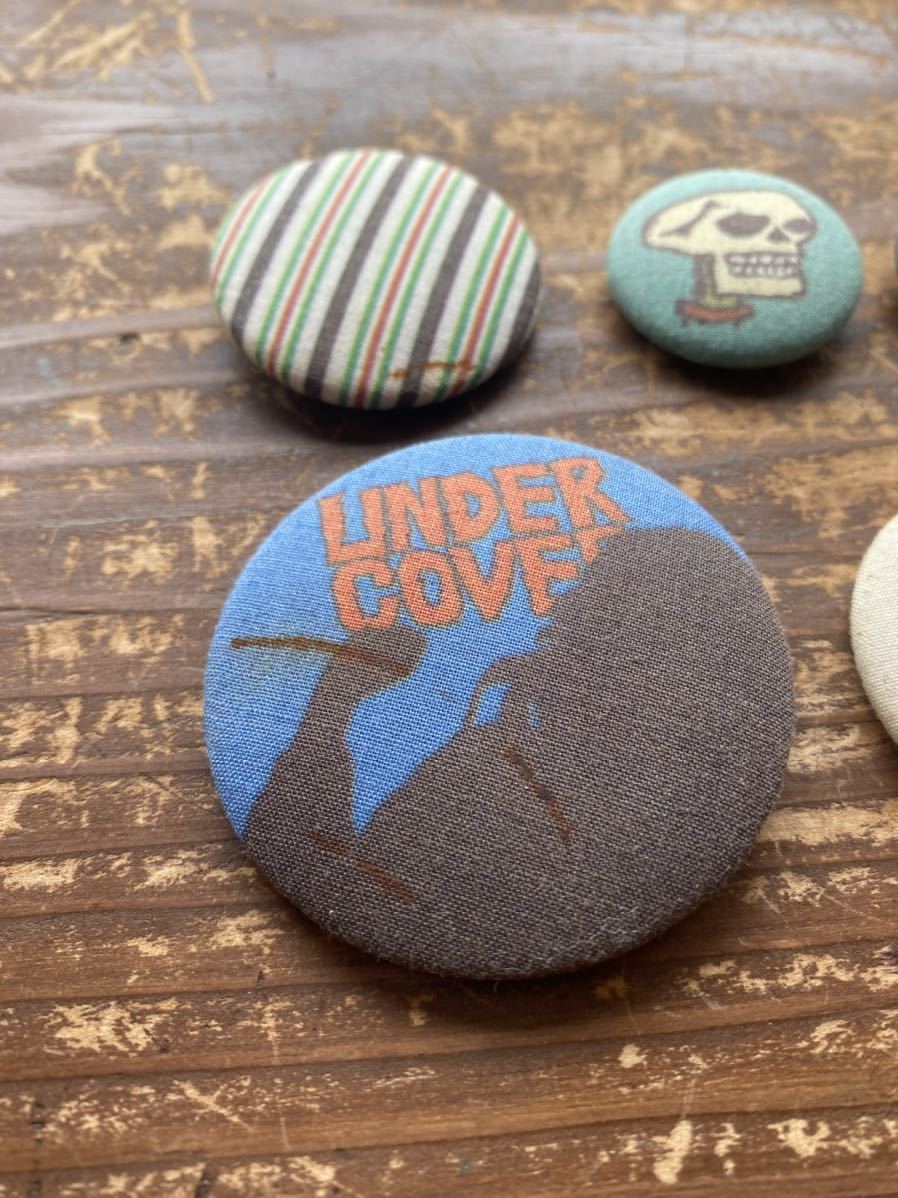 アンダーカバー UNDERCOVER 缶バッジ 布バッヂ BUT BEAUTIFUL期 5個