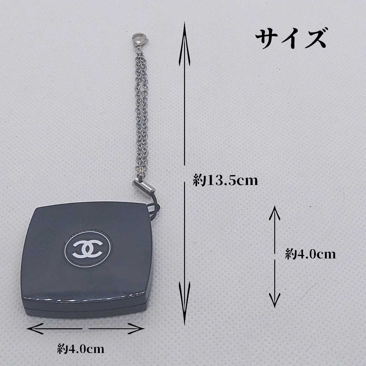 箱付き シャネル CHANEL ノベルティ ミニミラー ダブルミラー チェーン