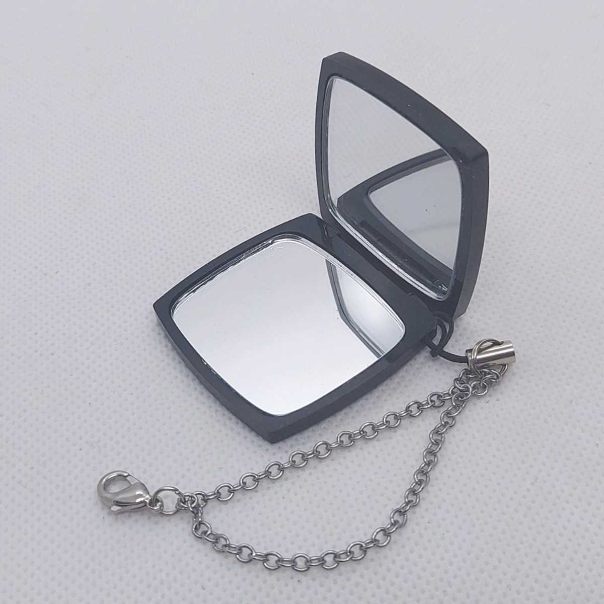 箱付き シャネル CHANEL ノベルティ ミニミラー ダブルミラー チェーン