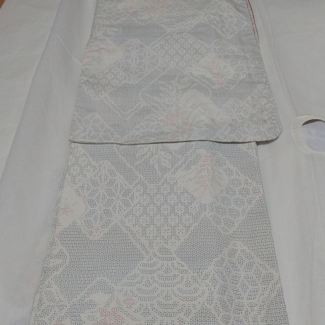 新品 未使用 正絹 本場結城紬 白結城 藍亀甲100 古典文様 白系｜Yahoo