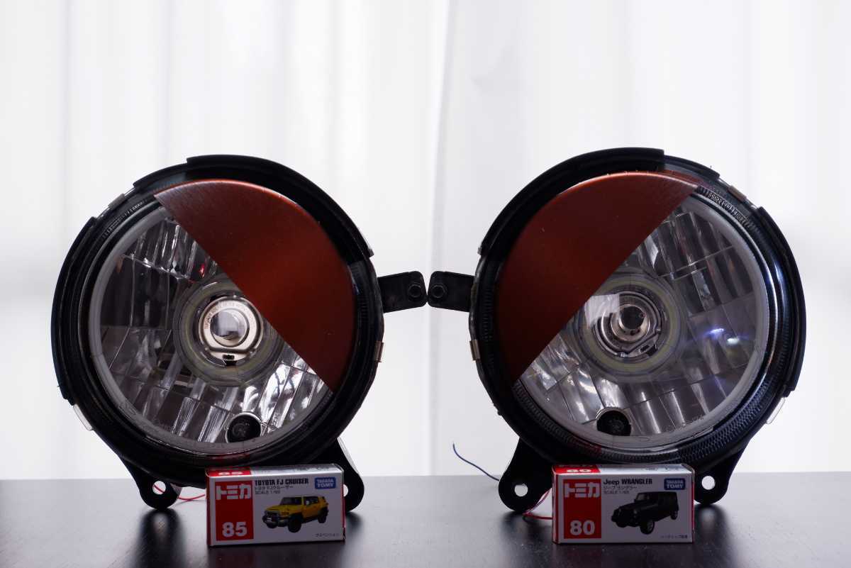 ダイハツミラジーノ L700S L710S カスタムヘッドライト イカリング