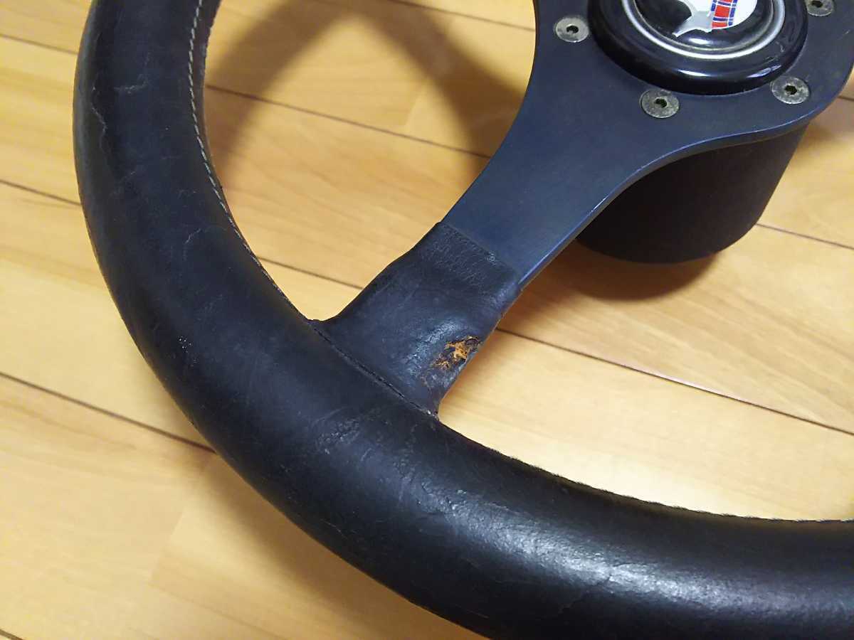 モモ momo ジャッキースチュワート ステアリング 旧車 約35π 当時物 太