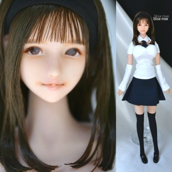 Yahoo!オークション - blue rose 1/6カスタムドールヘッド ボディ 衣