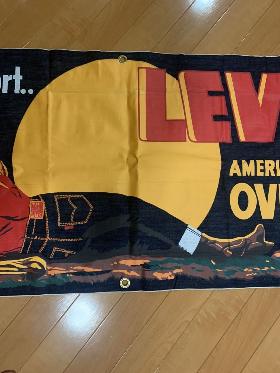 超レア 美品 リーバイス 大型 デニム バナー タペストリー インテリア