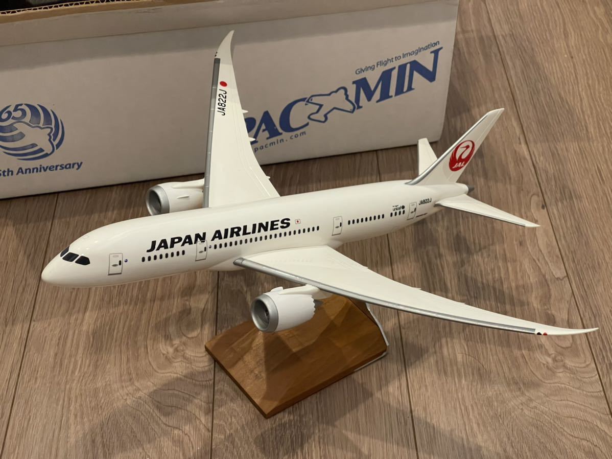 現状品】1/100 PACMIN 日本航空 B787-8 JA851J 現状品】1/100 PACMIN