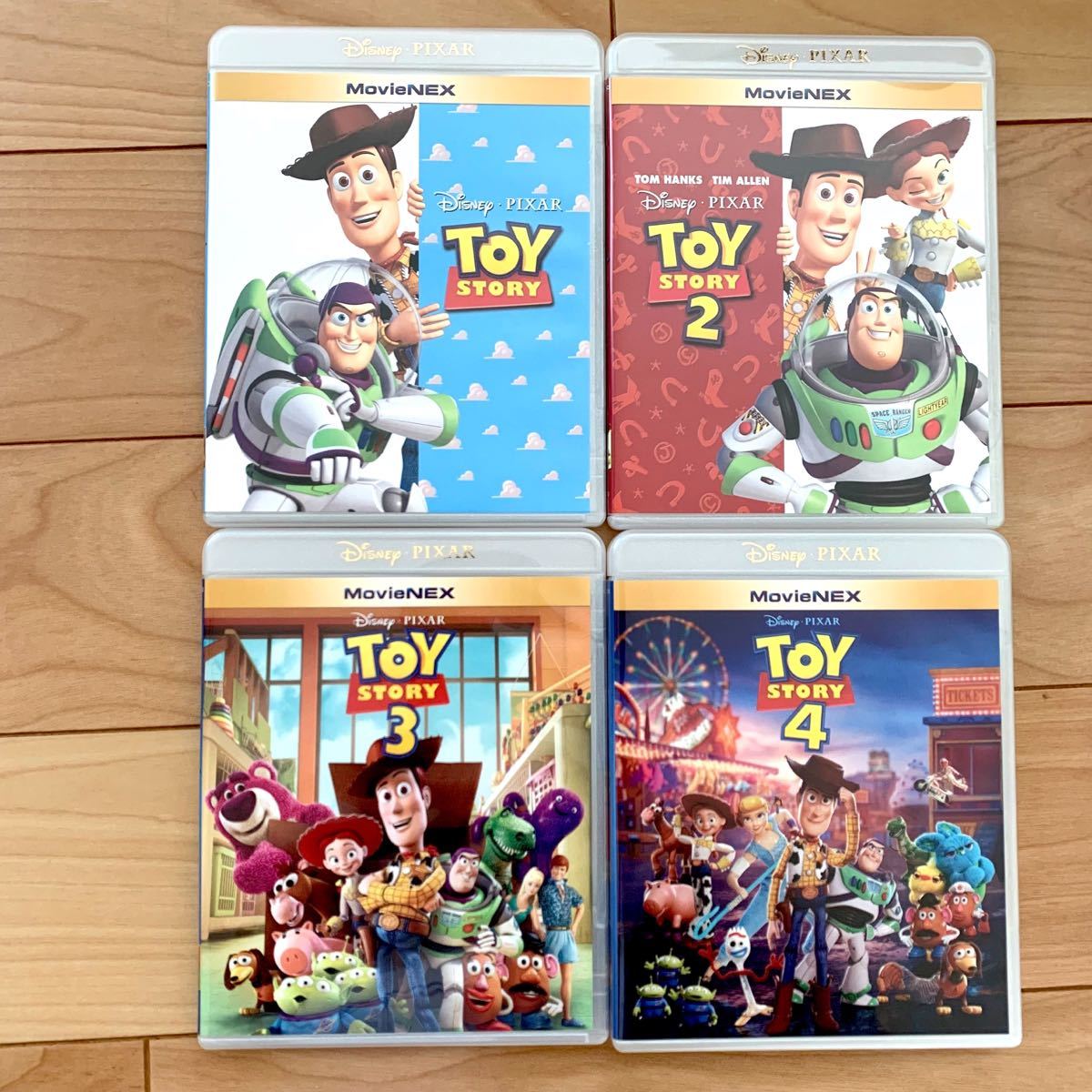 トイ・ストーリー 1 2 3 4 シリーズ全巻 本編ブルーレイ ＋ 純正ケース