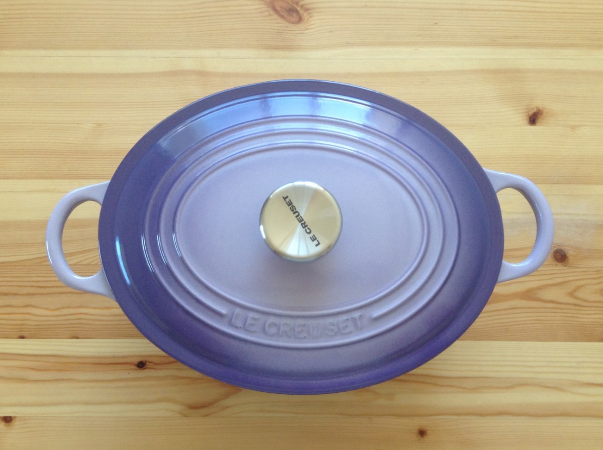 ルクルーゼ ココットオーバル 25cm ブルーベルパープル 楕円形 紫 両手