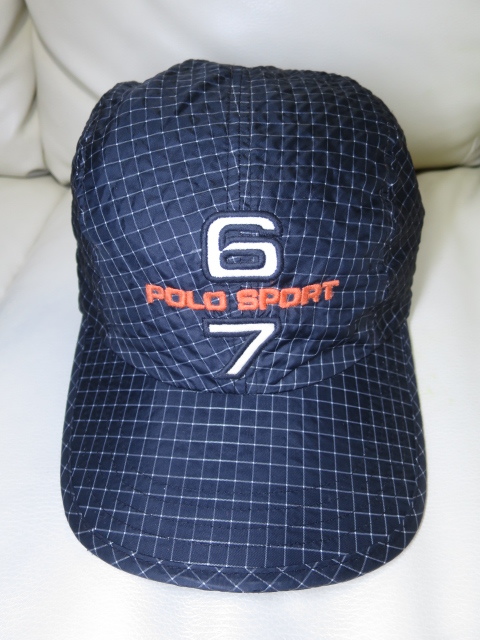 90s POLO SPORT ナイロン ジェット キャップ ブラック ポロスポーツ