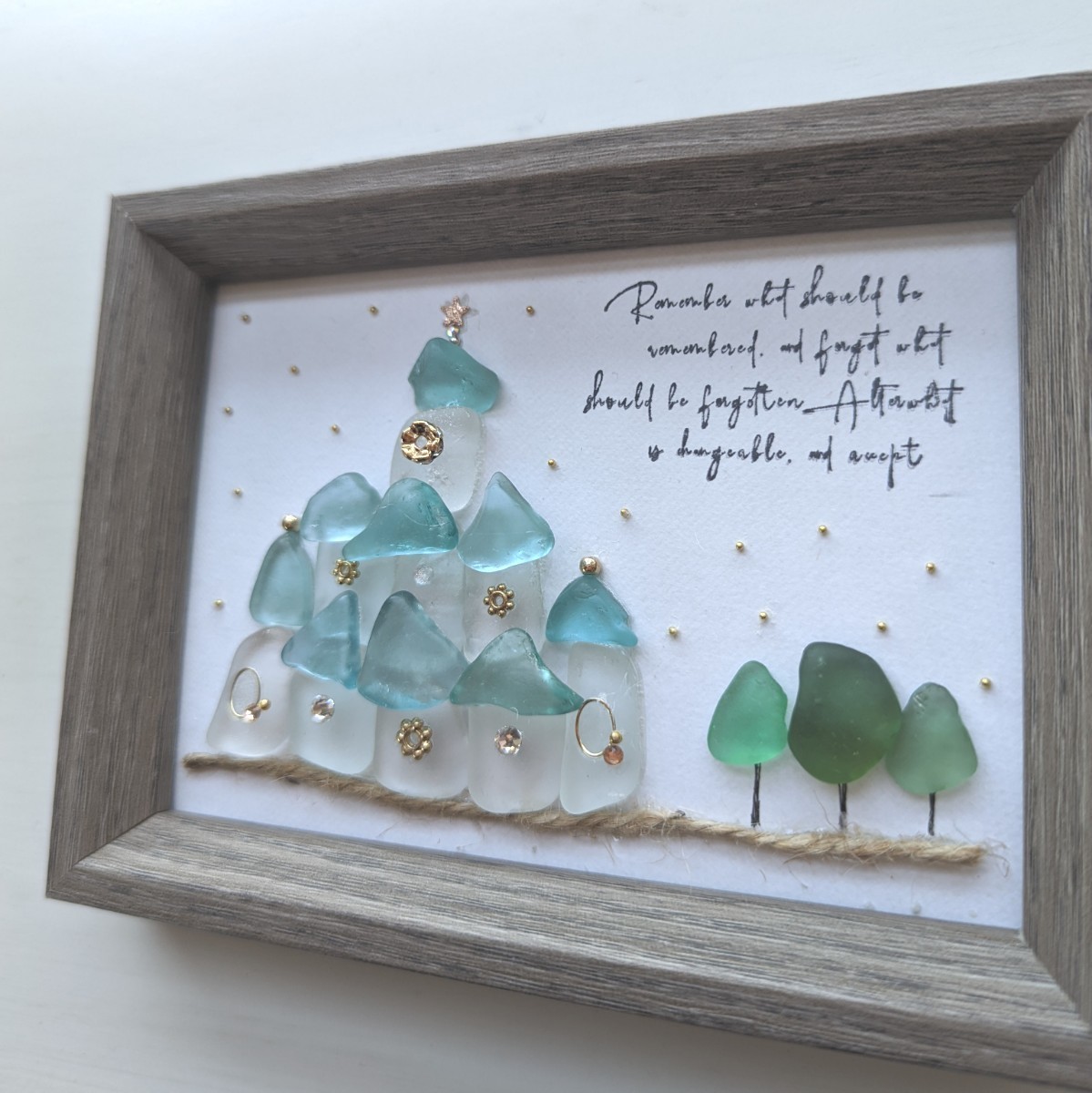 chiiipon様専用 シーグラスアート シーグラス 「森のお城」｜Yahoo