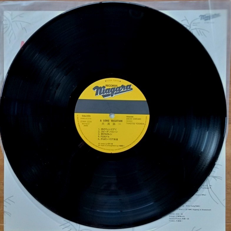 大滝詠一 1stプレス 帯付 A LONG VACATION 大瀧詠一 表記｜Yahoo