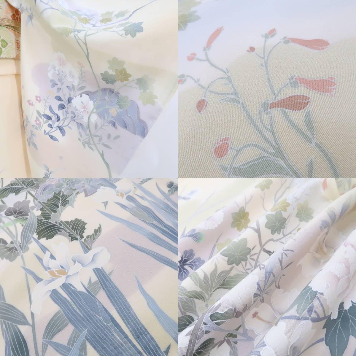 ゆめsaku2 新品 手描き友禅 落款 圭雲“理想を求めて辿り着く夢の続きの