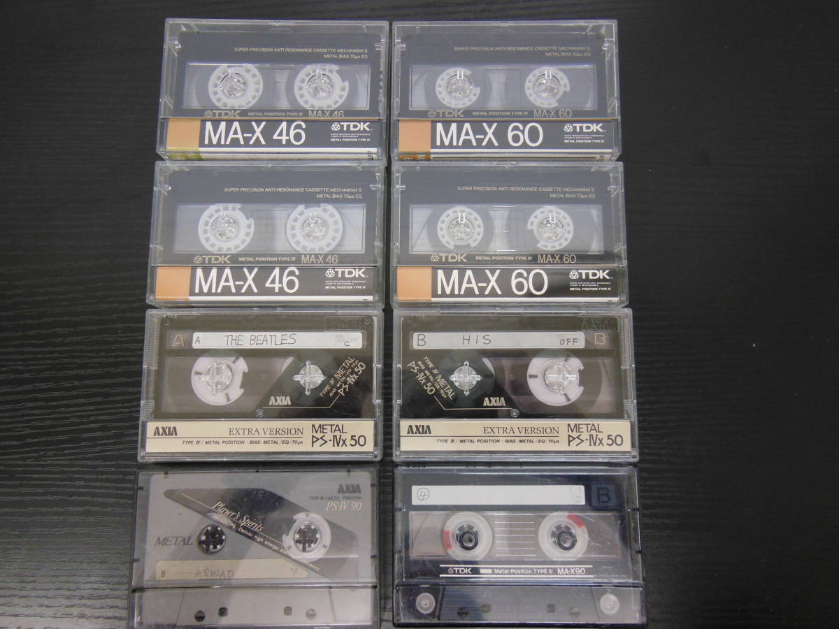 Yahoo!オークション - 1円～メタルカセットテープ 8本まとめ売り TDK/