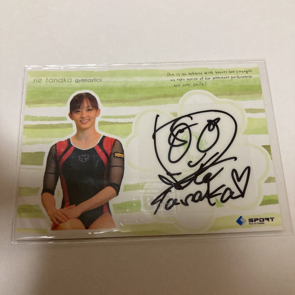 Yahoo!オークション - 田中理恵 bbm 直筆サインカードVENUS 体操