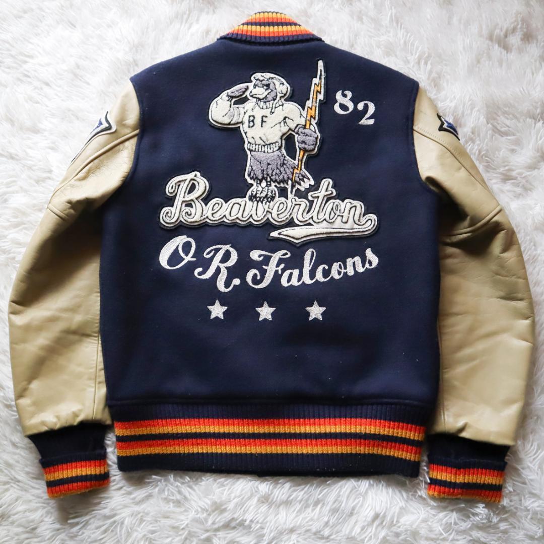 ホワイツビル サーフ パイプライン スタジャン フルデコ 袖革 レア 40