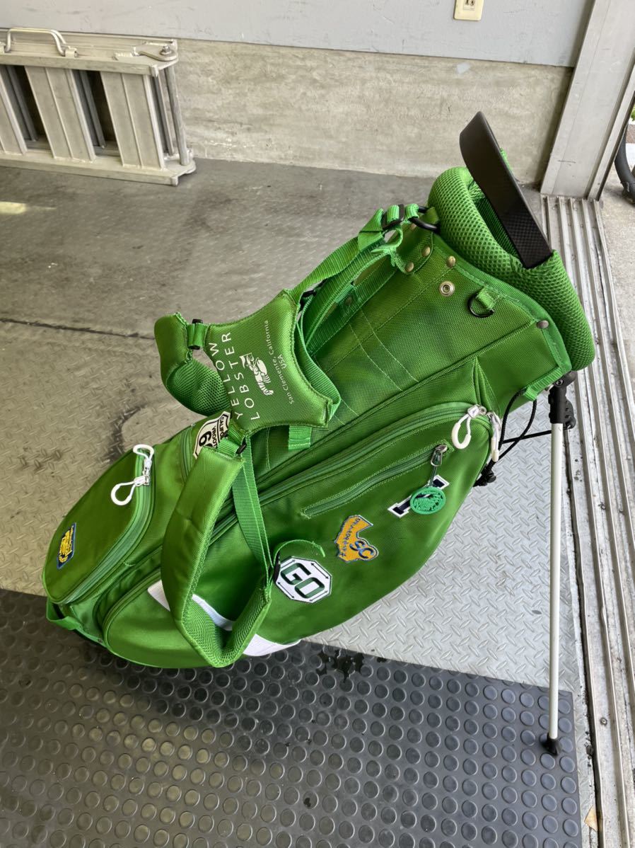 Yahoo!オークション - イエローロブスター キャディバッグ グリーン