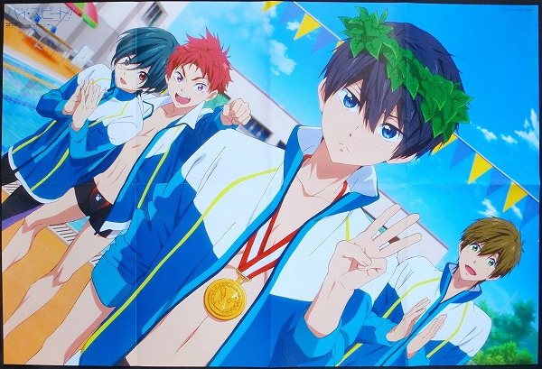 Yahoo!オークション - Free 特大ポスター 七瀬遙 桐嶋郁弥 椎名旭 橘真