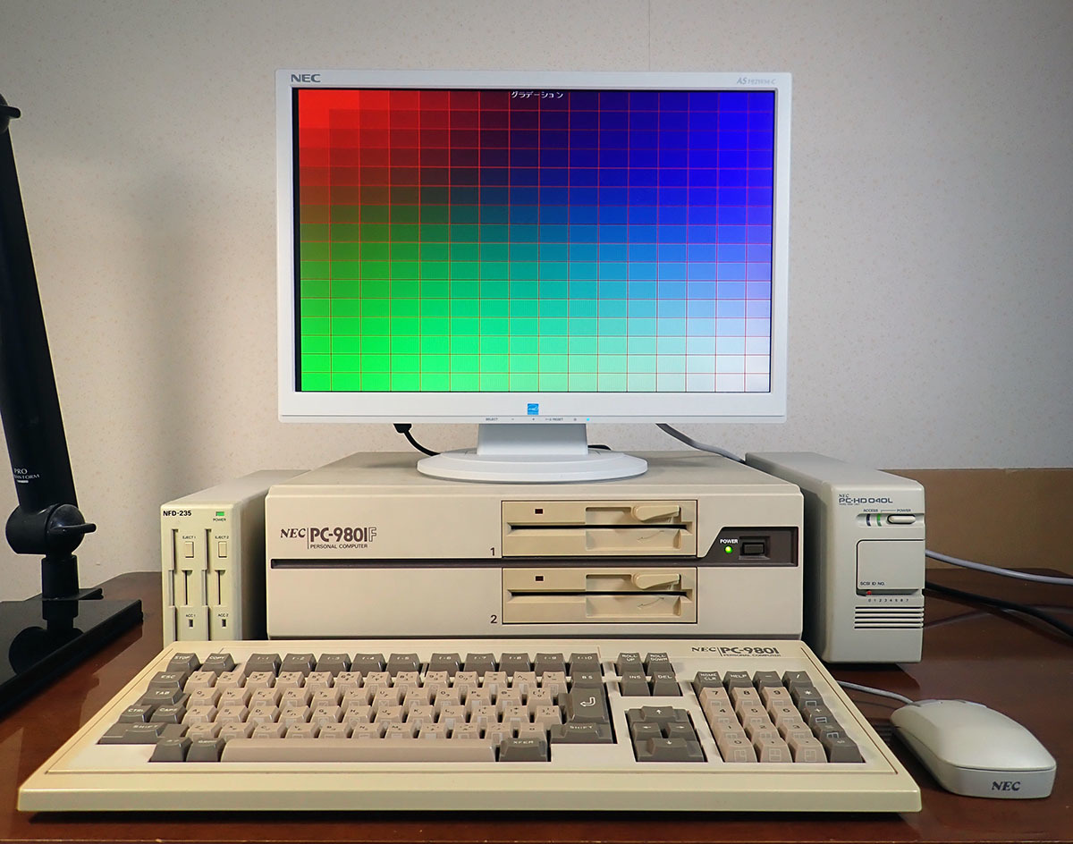 Yahoo!オークション - PC-9801F 内蔵FDDの2HD化改造機(FD1155D) FDD不