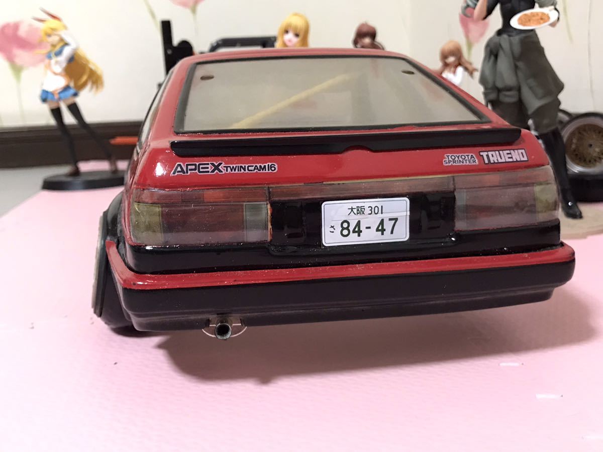 送料無料 1/10 トヨタ AE86 走り屋トレノ 3ドア ラジコンボディ