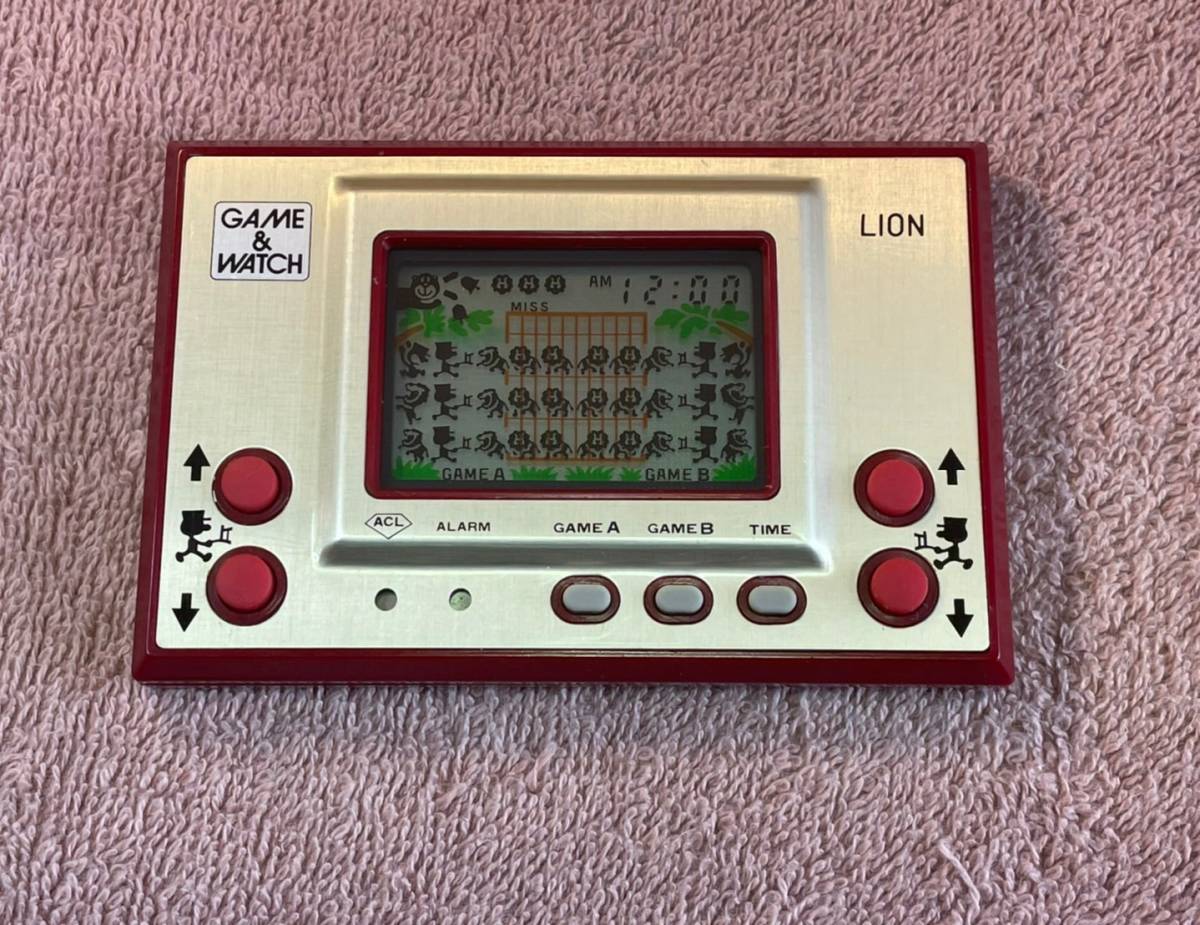 Yahoo!オークション - 美品 ゲームウォッチ ライオン LION 中古 任天堂