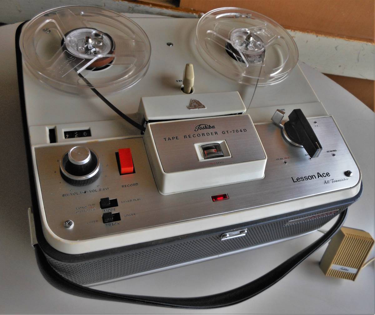 Yahoo!オークション - 60s 東芝 4トラック オープンリール テープレコ