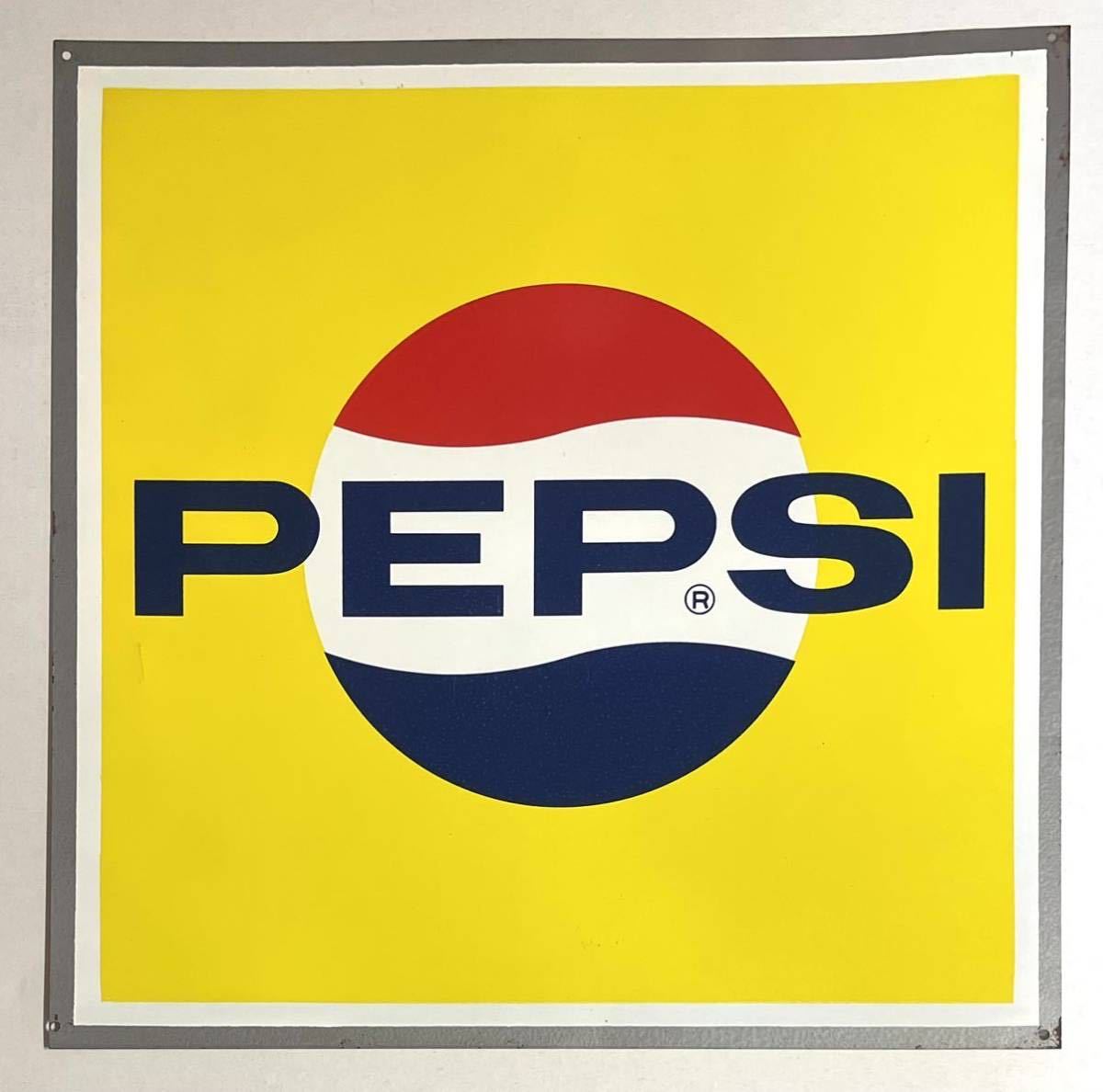 Yahoo!オークション - 昭和レトロ 当時物 PEPSI ペプシ ブリキ 看板 約