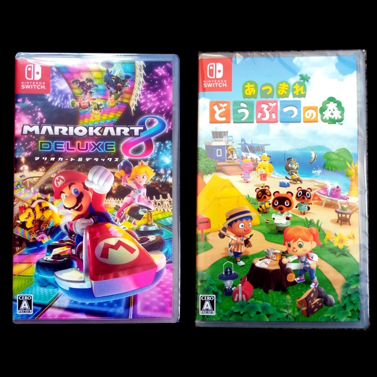 Switch】あつまれ どうぶつの森 + マリオカート8 デラックス 新品未