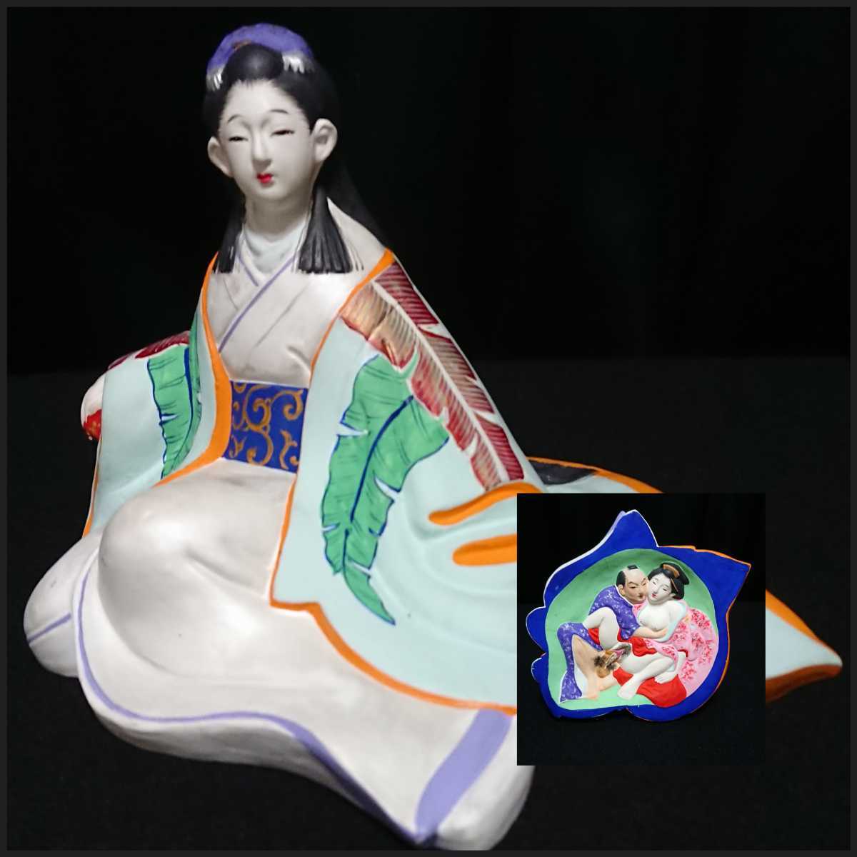 Yahoo!オークション - 裏絵春画陶器製人形 裏絵 春画 春画人形 陶器製