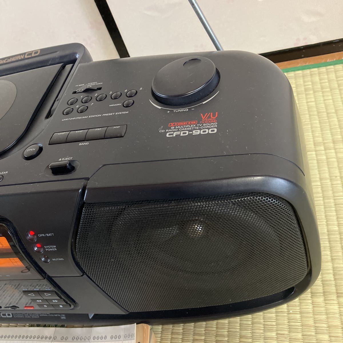 Yahoo!オークション - SONY CFD-900 ドデカホーン CDラジカセ 動作ジャ