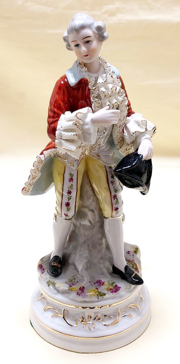 イタリア製 Demainドマン HAND CRAFTED 洋風陶器紳士人形 置物｜Yahoo