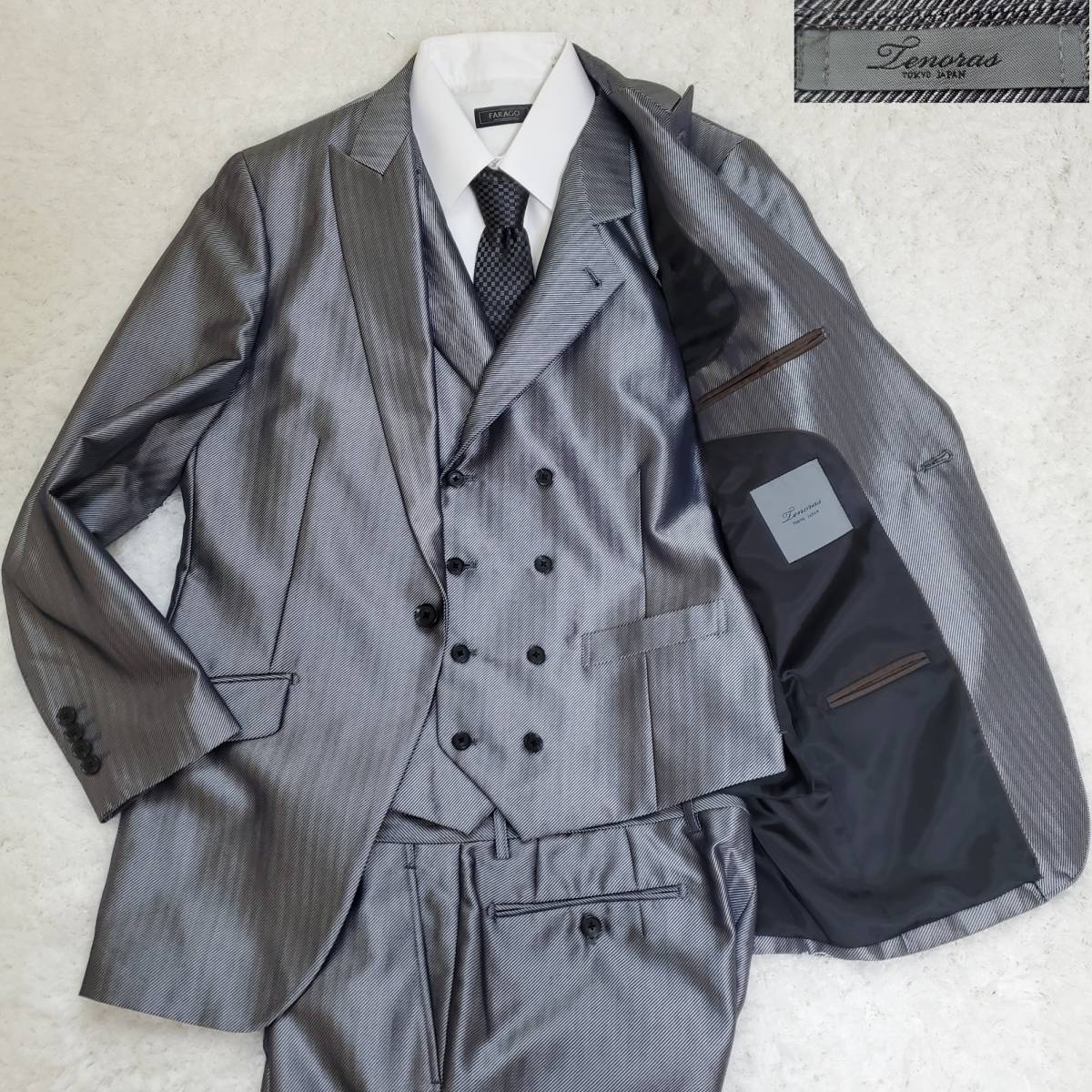 Yahoo!オークション - MEN'S TENORAS/メンズティノラス 3ピーススーツ