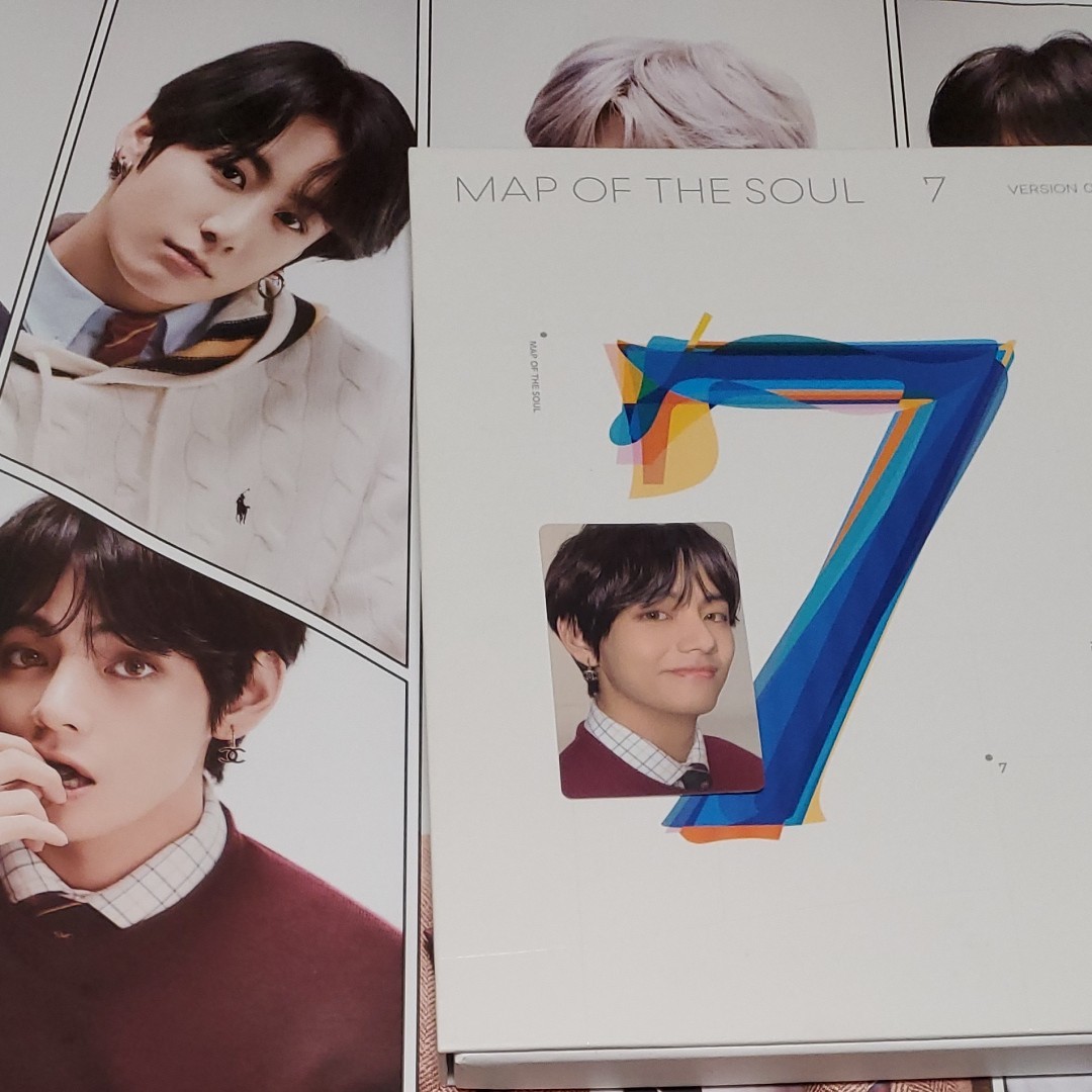 BTS テテ V テヒョン トレカ ポスターつきアルバム MAP OF THE SOUL 7