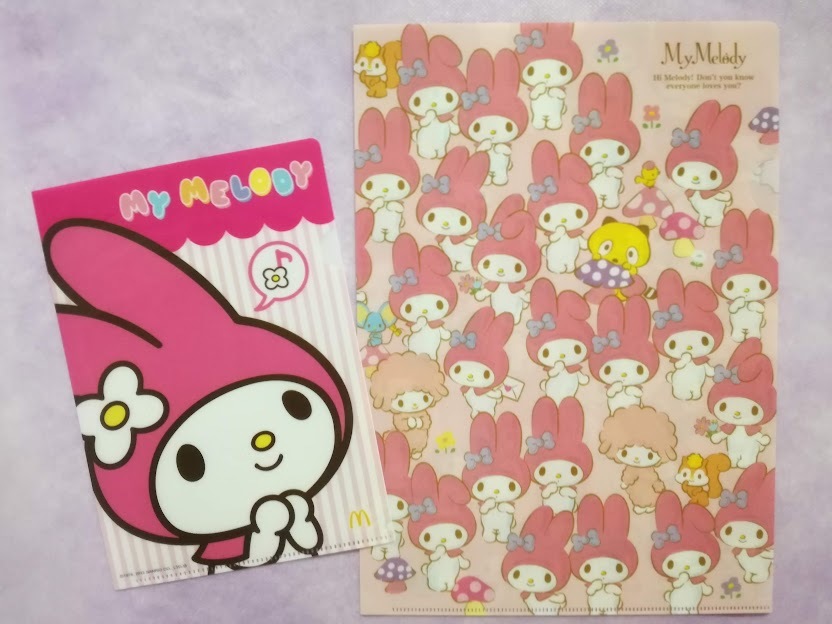 マイメロ クリアファイル 2枚セット(2種類)/ マイメロディ サンリオ